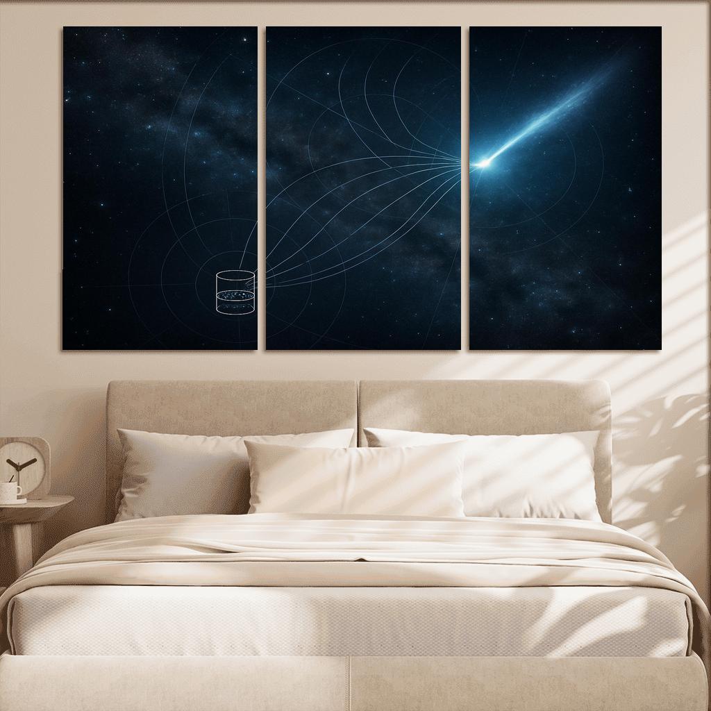 Neutrino Astronomy Through A Distant Blazar Flare abstract paintings frame