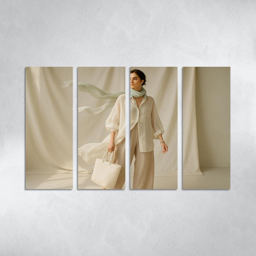 Liquid Linen Layering custom paintings frame