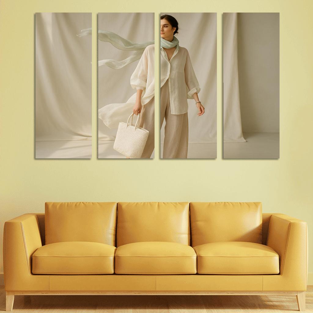 Liquid Linen Layering custom paintings frame