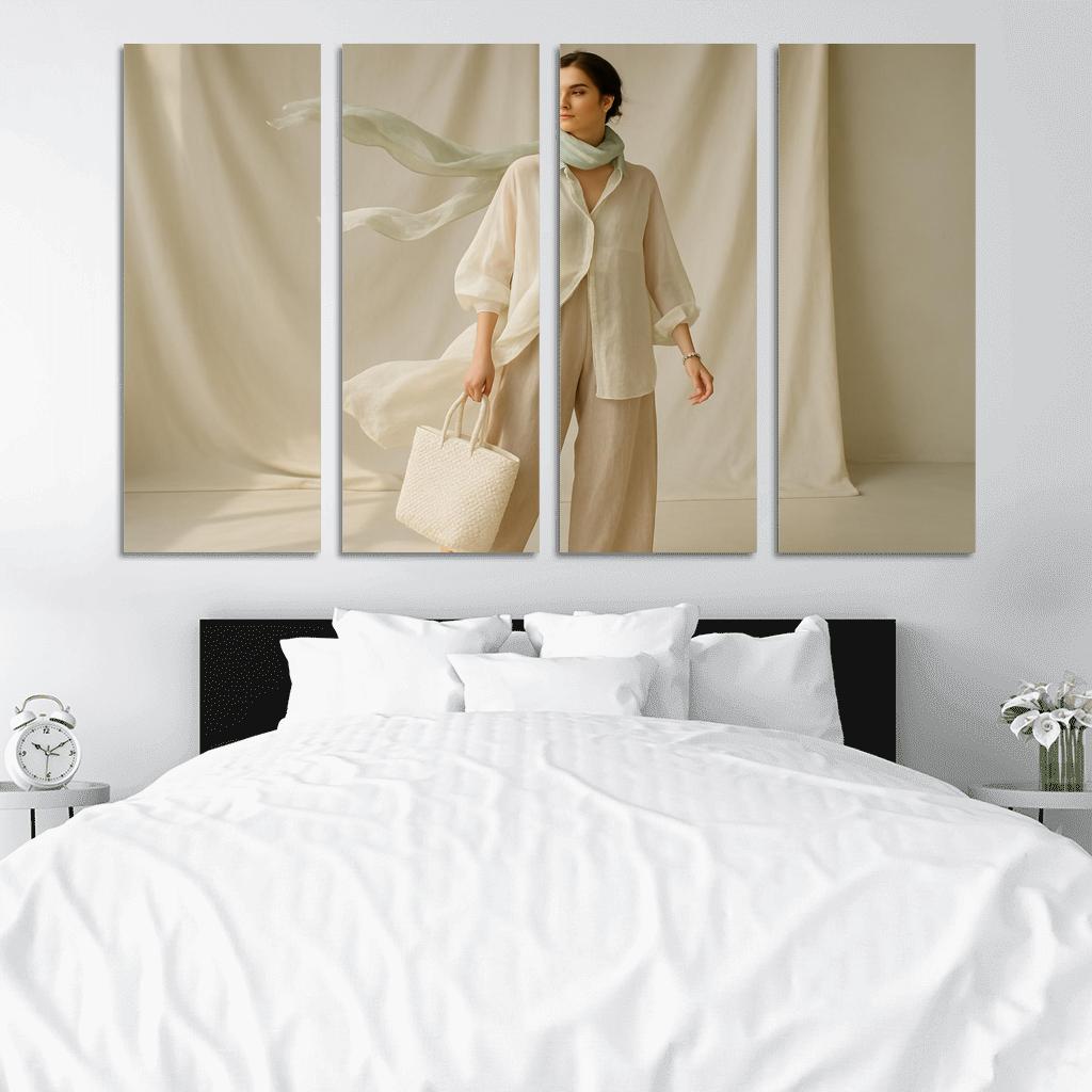 Liquid Linen Layering custom paintings frame
