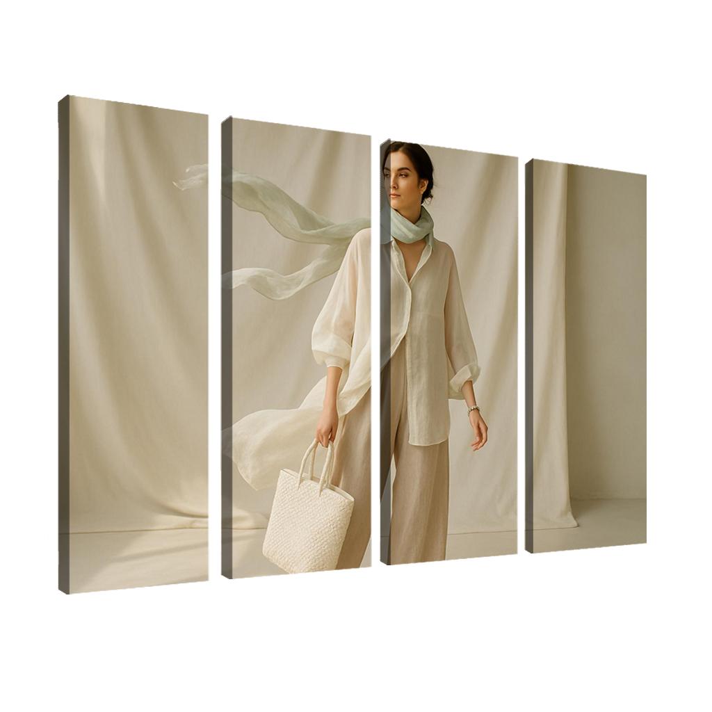 Liquid Linen Layering custom paintings frame