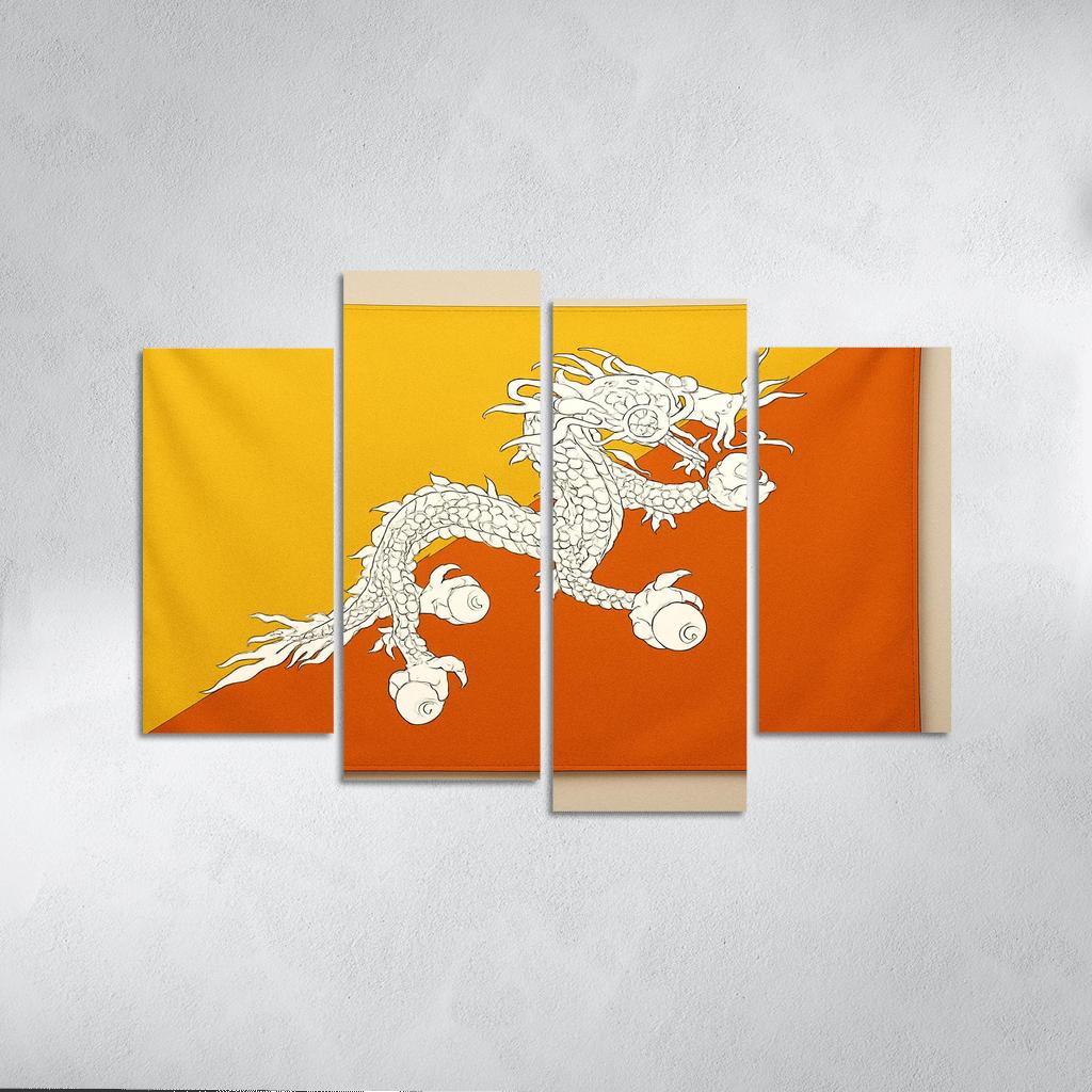 Thunder Dragon Emblem The Flag Of Bhutan premium artwork frames