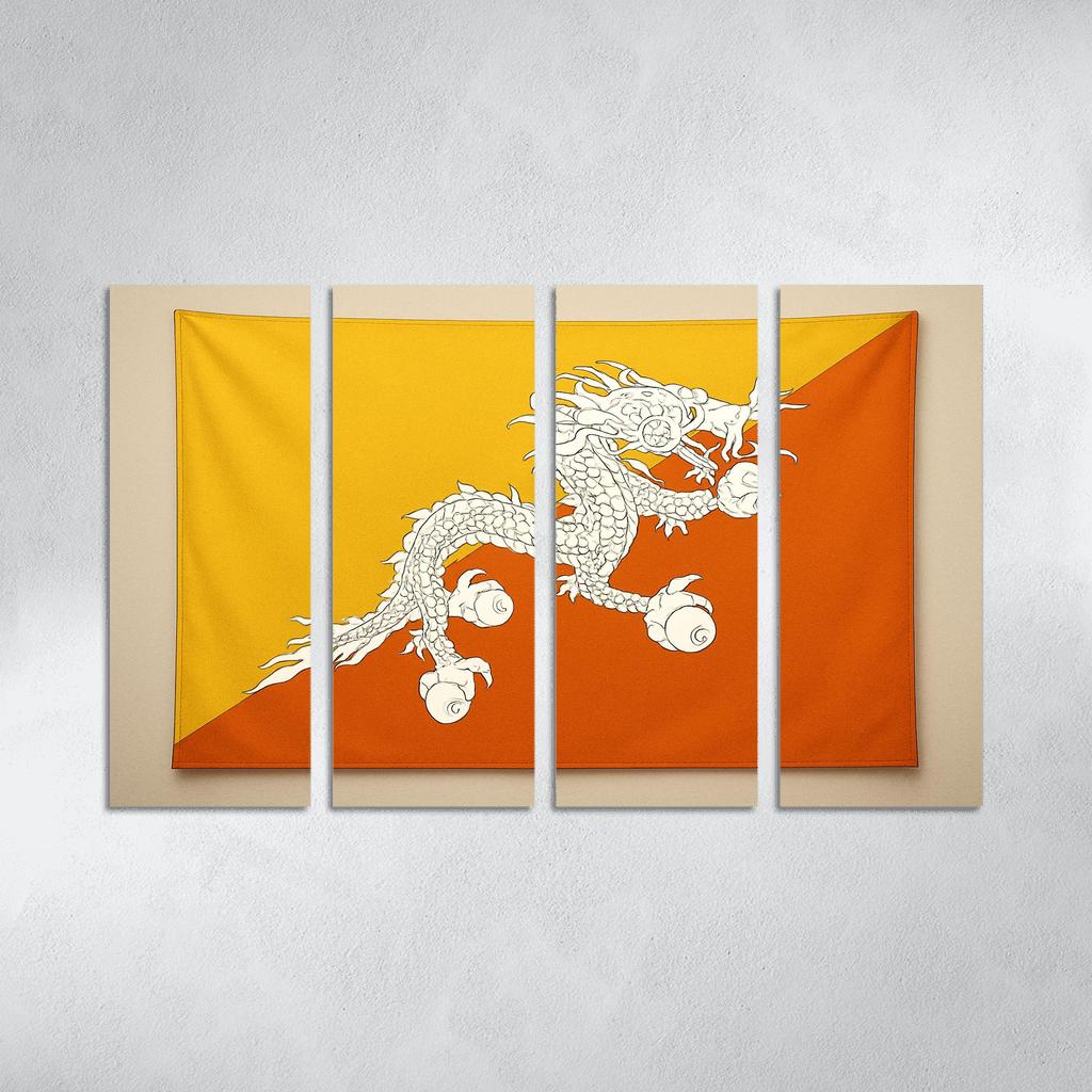 Thunder Dragon Emblem The Flag Of Bhutan premium artwork frames