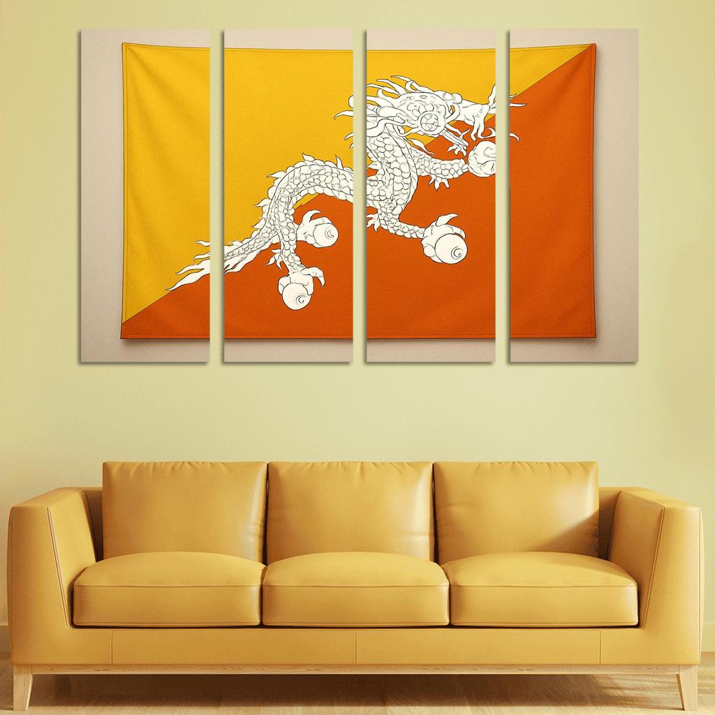 Thunder Dragon Emblem The Flag Of Bhutan premium artwork frames