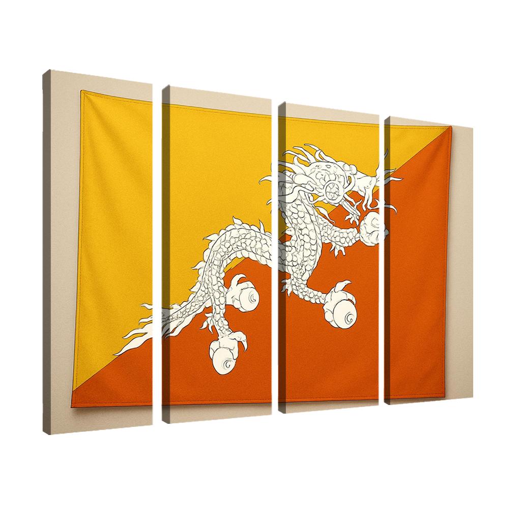 Thunder Dragon Emblem The Flag Of Bhutan premium artwork frames