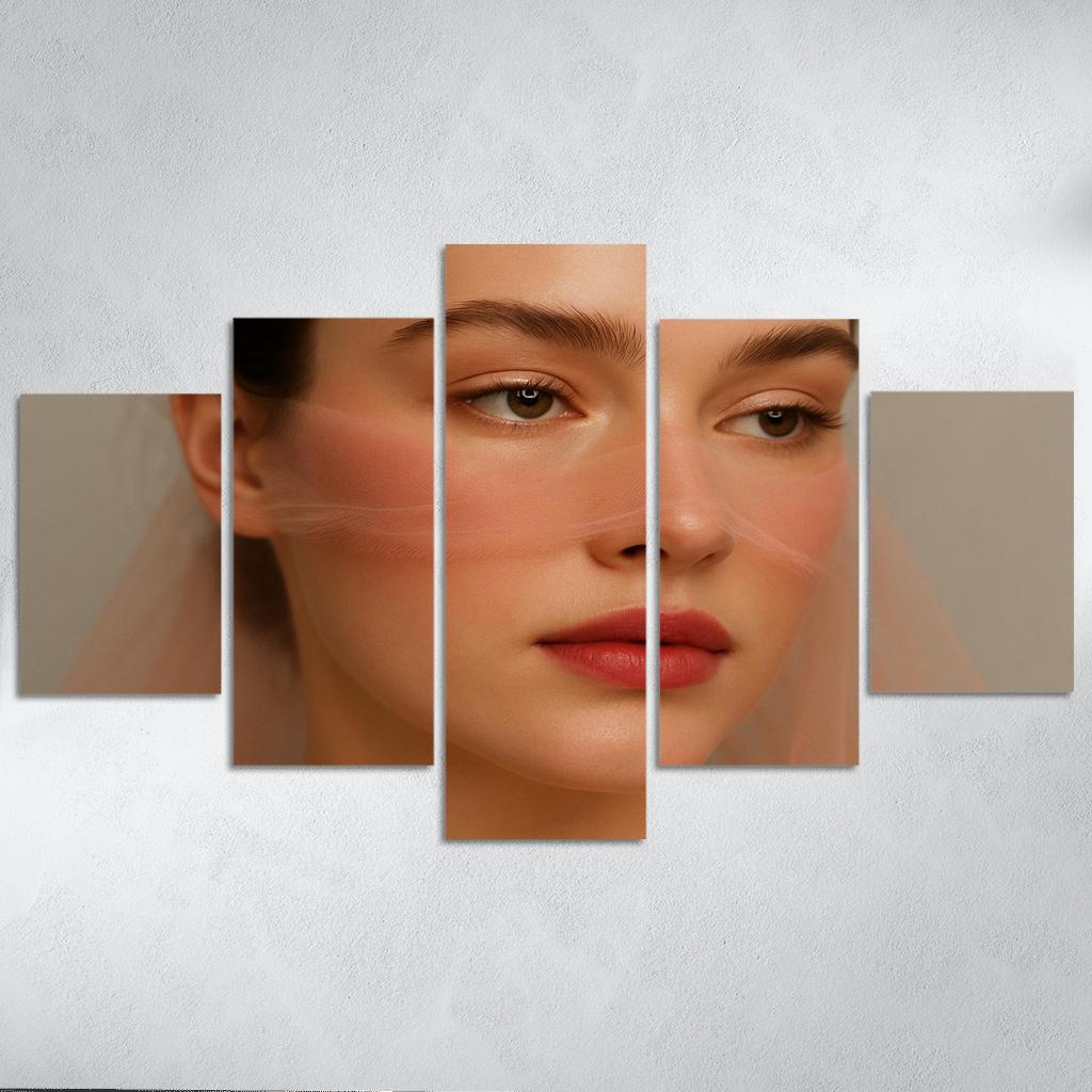 Soft Focus Blush Veil Makeup wall art