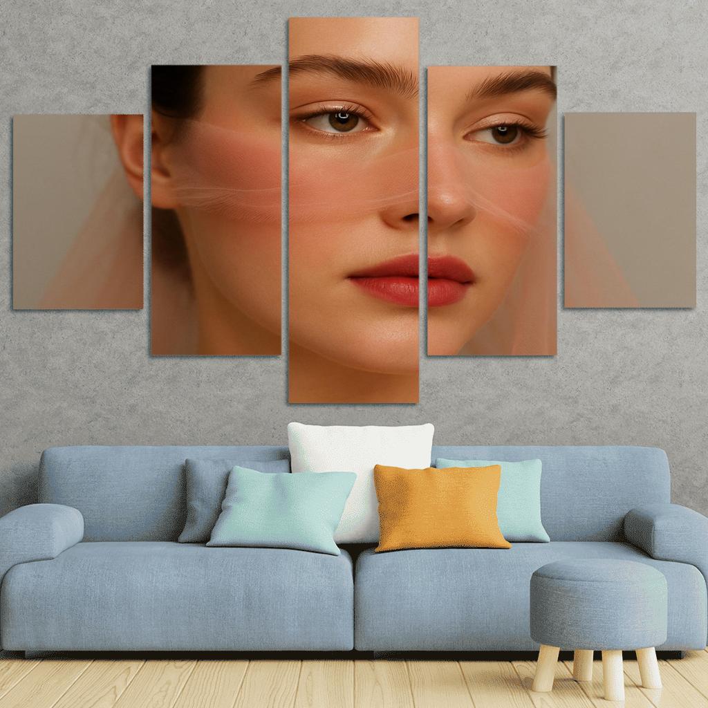 Soft Focus Blush Veil Makeup wall art
