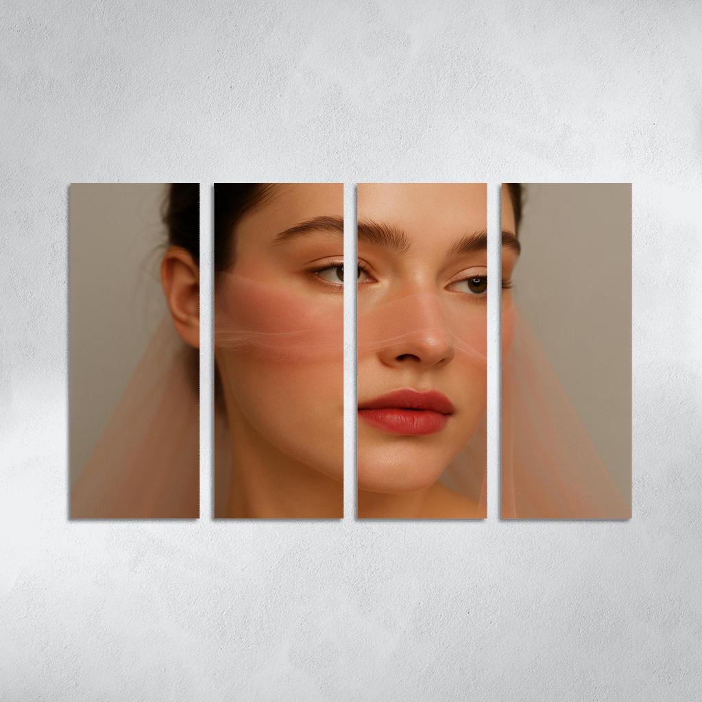 Soft Focus Blush Veil Makeup wall art
