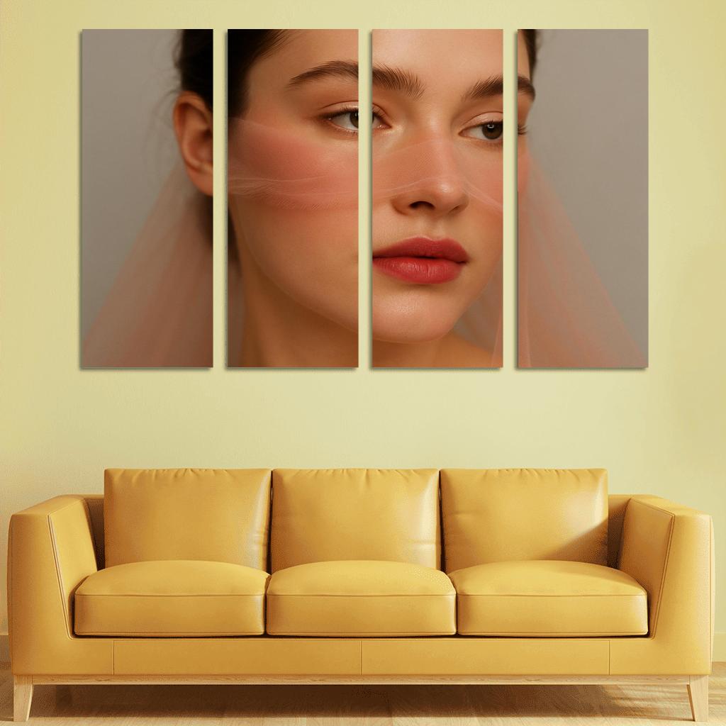 Soft Focus Blush Veil Makeup wall art