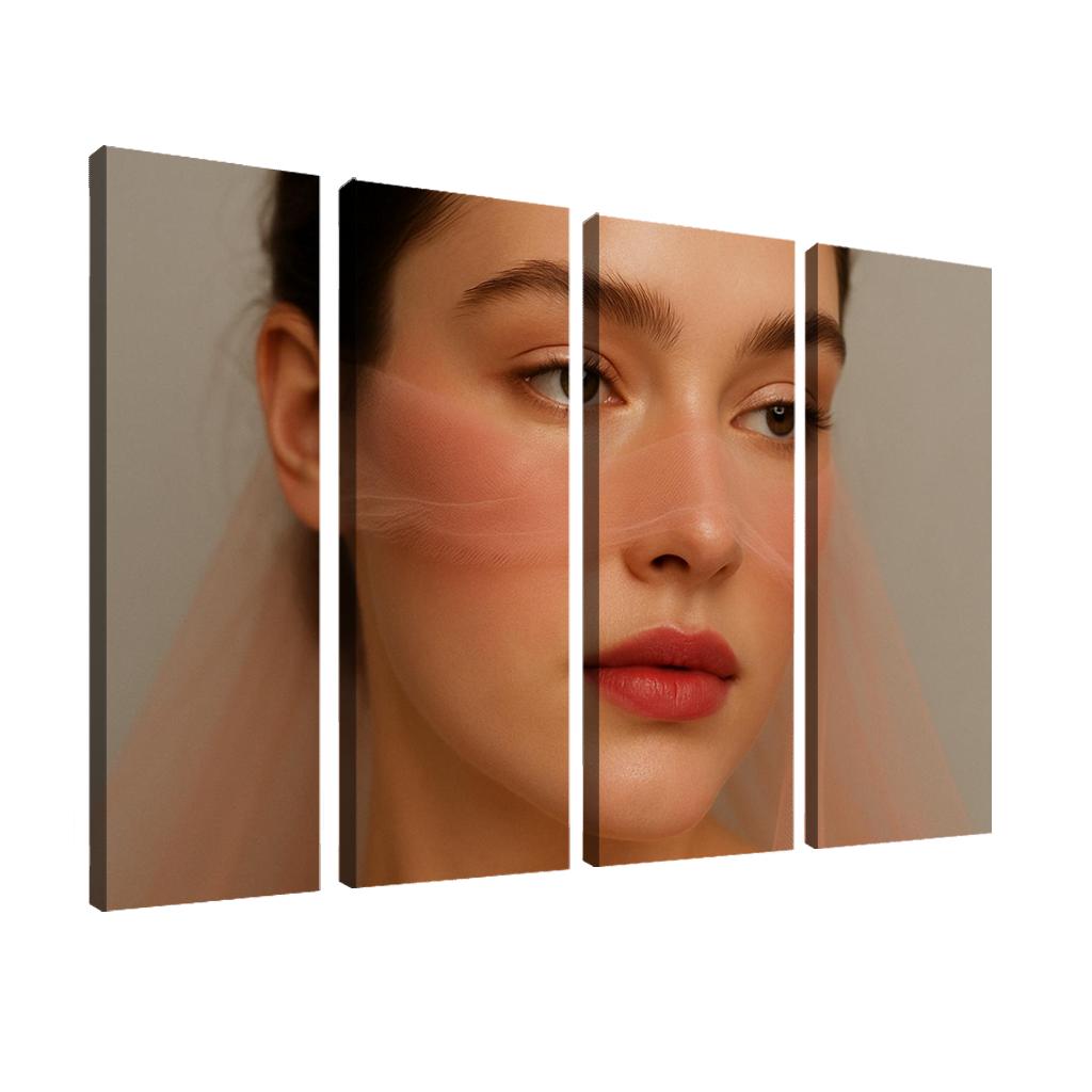 Soft Focus Blush Veil Makeup wall art