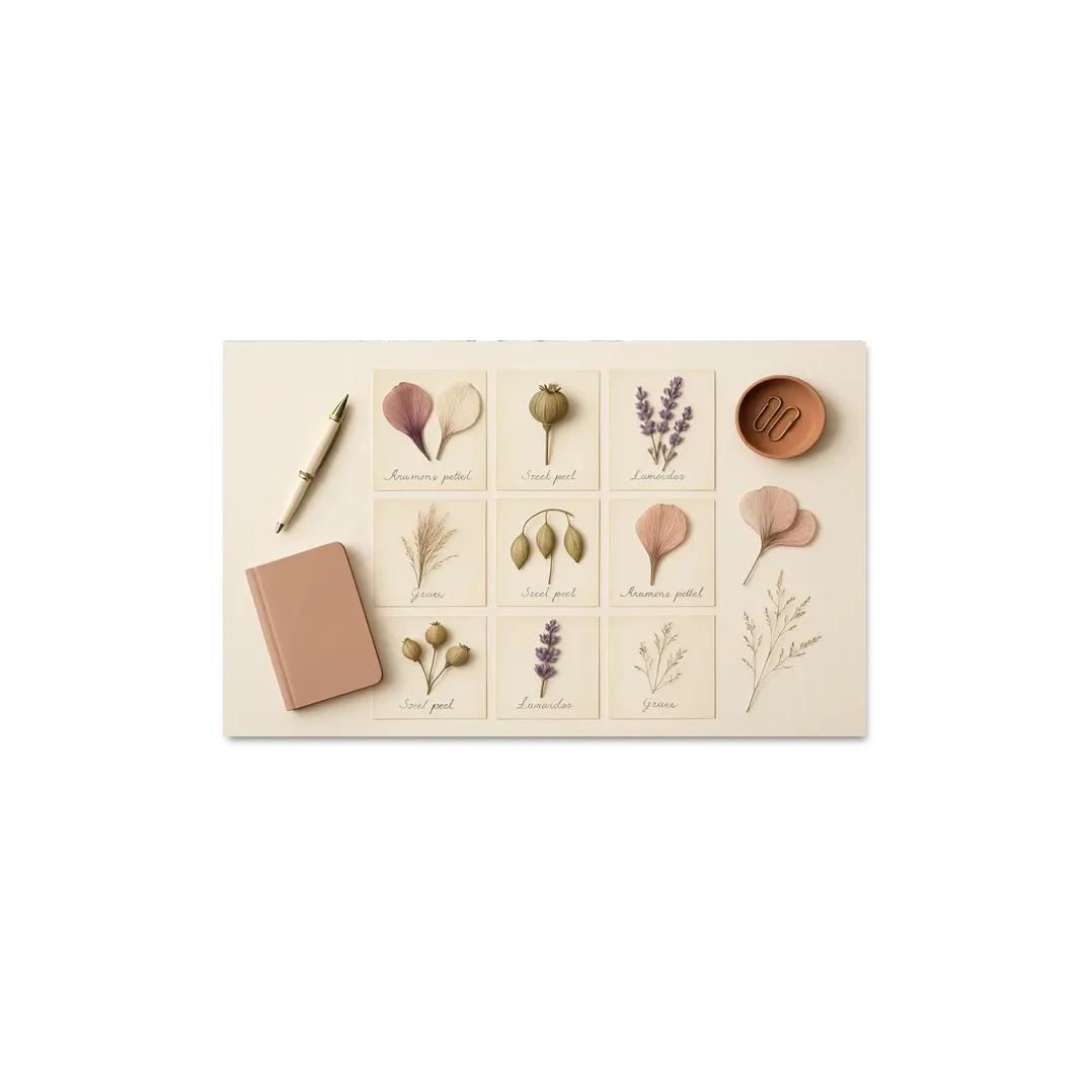 Pressed Flower Herbarium Mosaic framed paintings