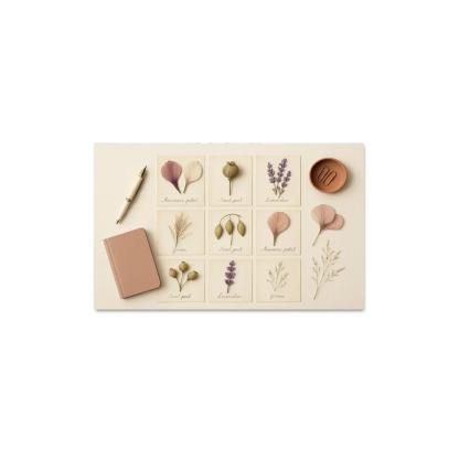 Pressed Flower Herbarium Mosaic framed paintings