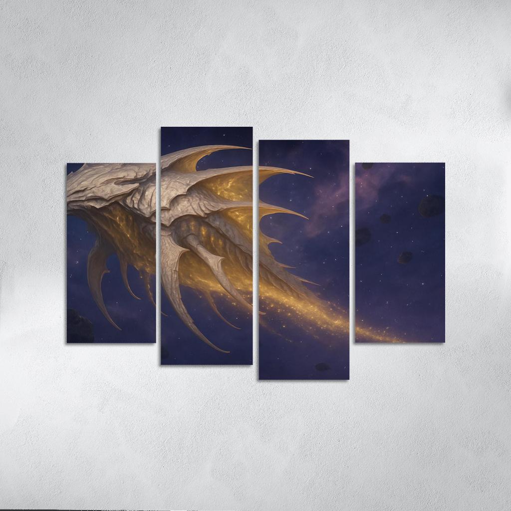 The Boneplated Star Grazer oil paintings frame