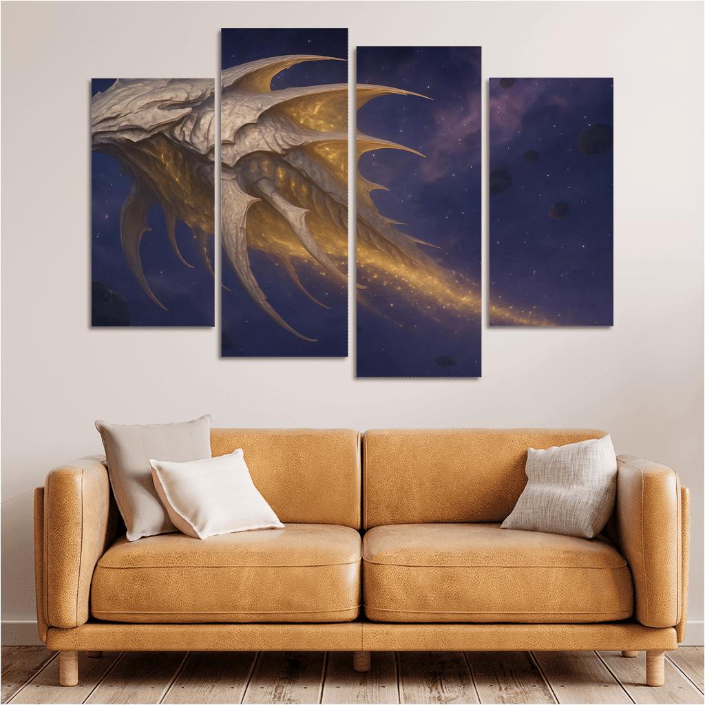 The Boneplated Star Grazer oil paintings frame