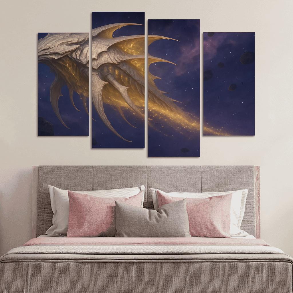 The Boneplated Star Grazer oil paintings frame