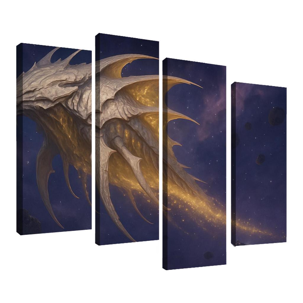The Boneplated Star Grazer oil paintings frame