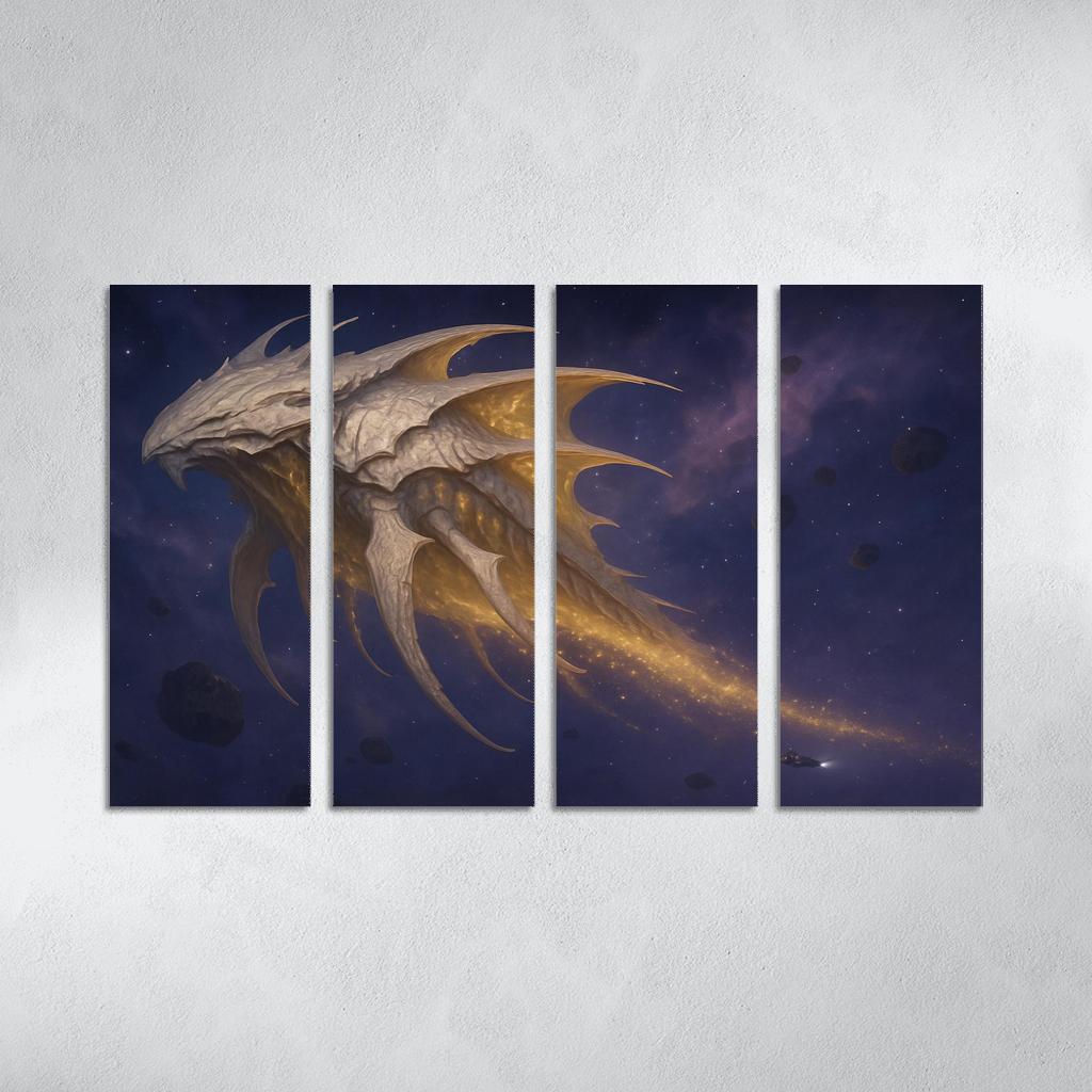 The Boneplated Star Grazer oil paintings frame