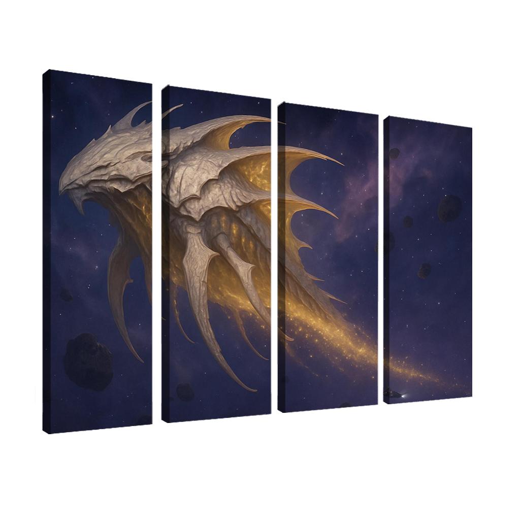 The Boneplated Star Grazer oil paintings frame