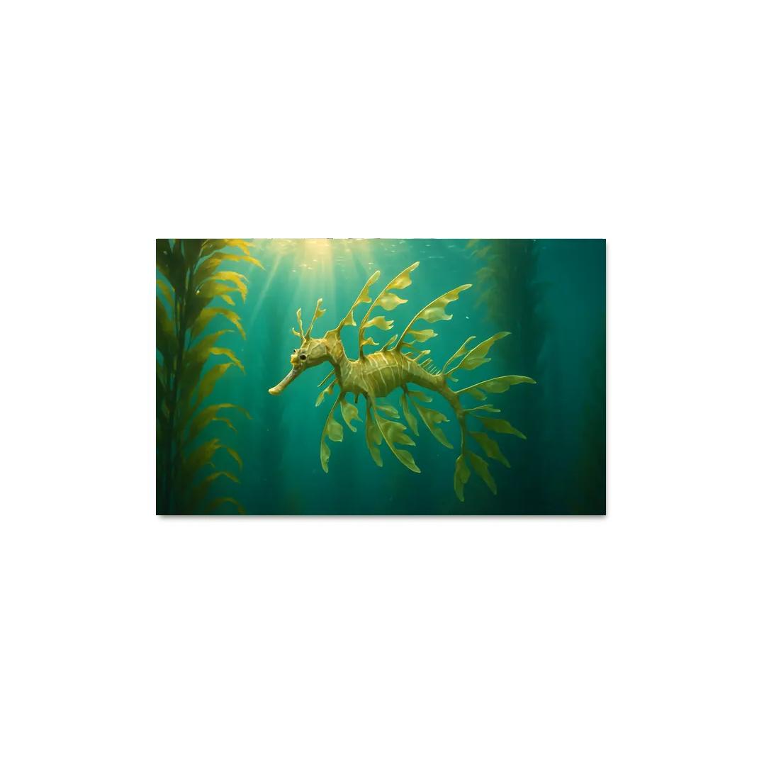 Leafy Seadragon Drifting Through Kelp Forest Light wall decor