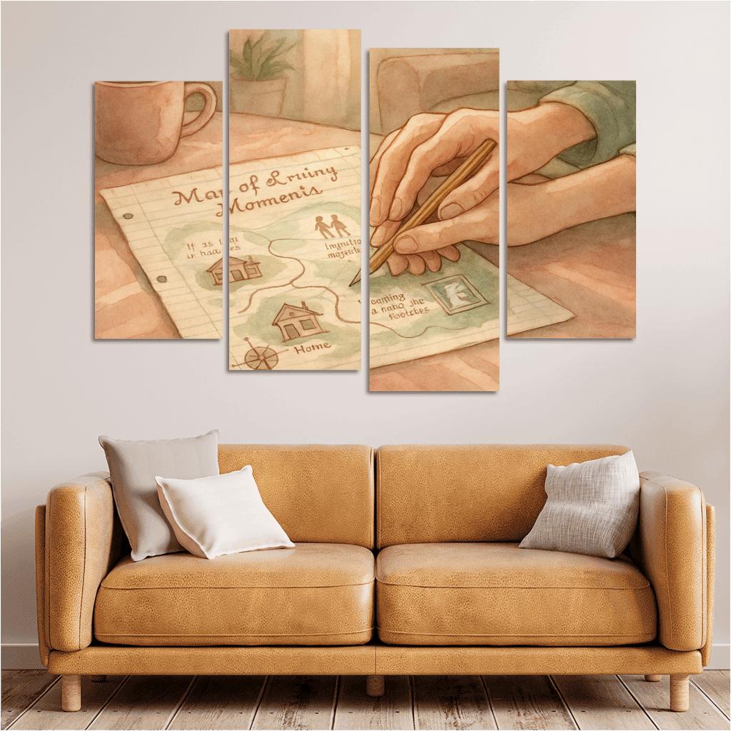 Map Of Her Gentle Guidance one-piece frames