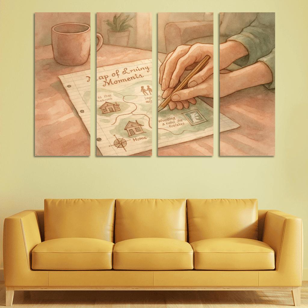 Map Of Her Gentle Guidance one-piece frames