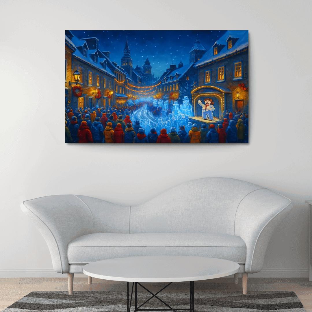 Quebec Winter Carnival Quebec City Canada abstract paintings frame