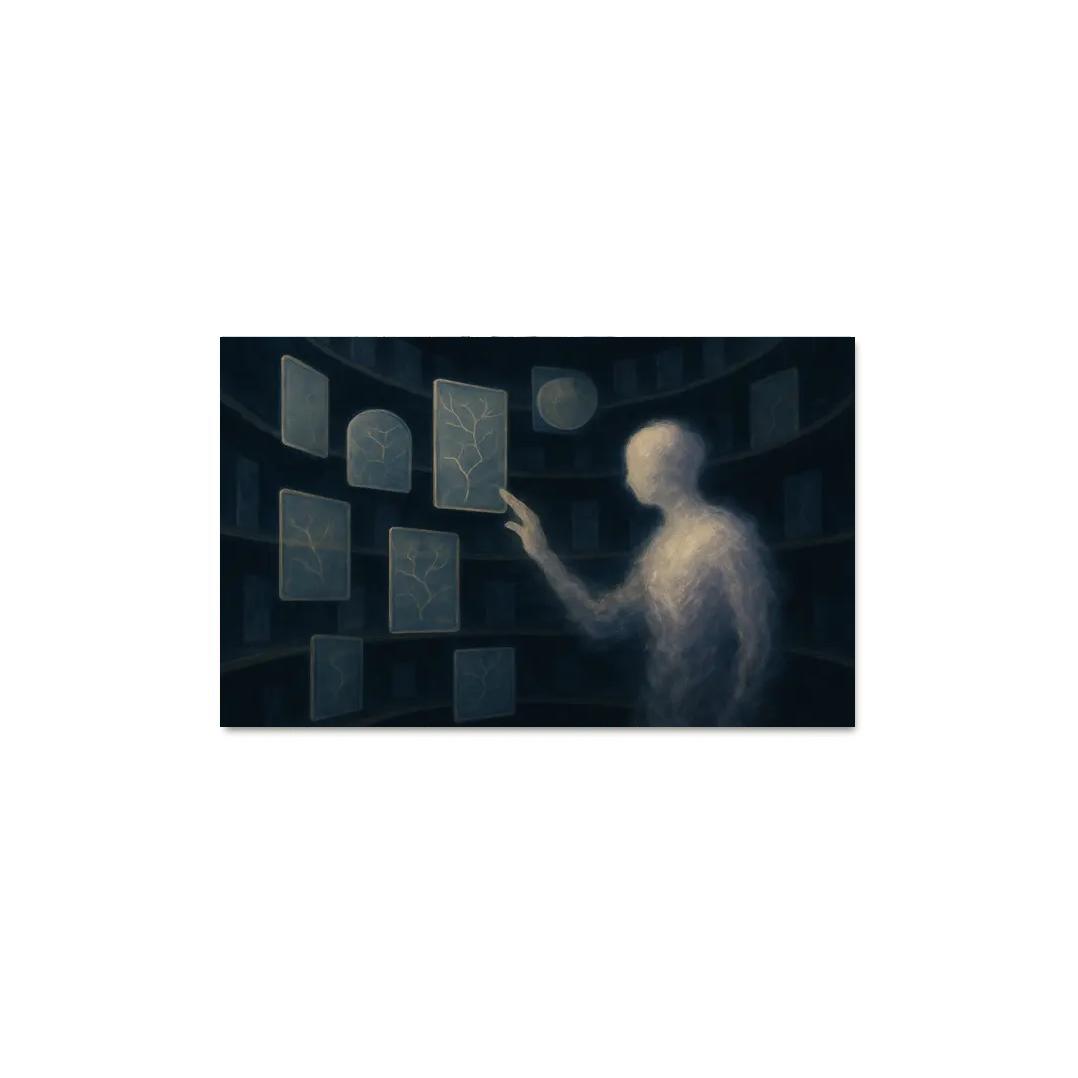 The Archive Of Unspoken Decisions abstract paintings frame