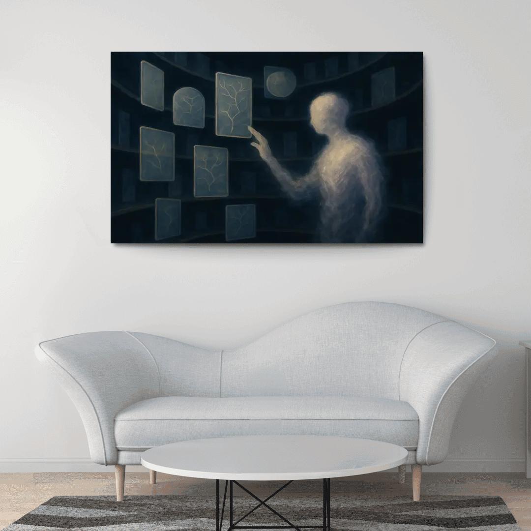The Archive Of Unspoken Decisions abstract paintings frame