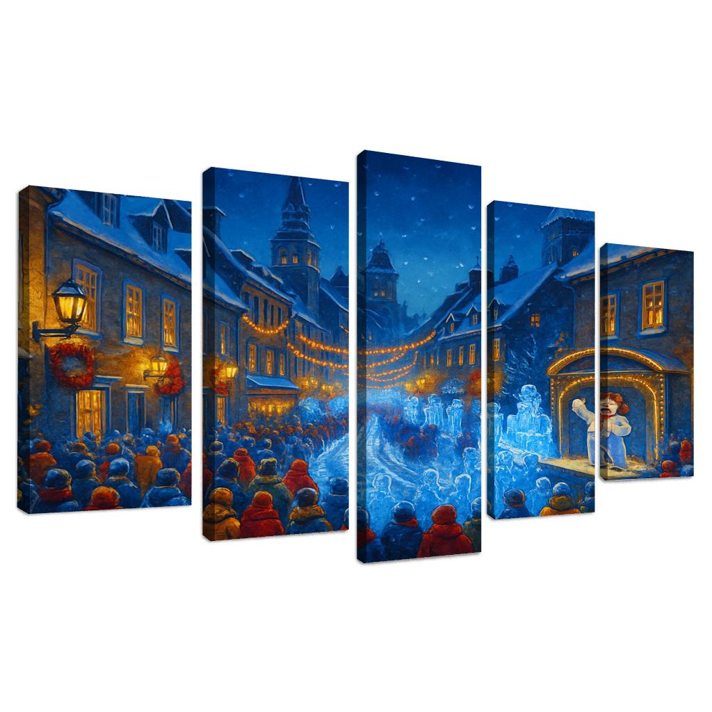 Quebec Winter Carnival Quebec City Canada abstract paintings frame