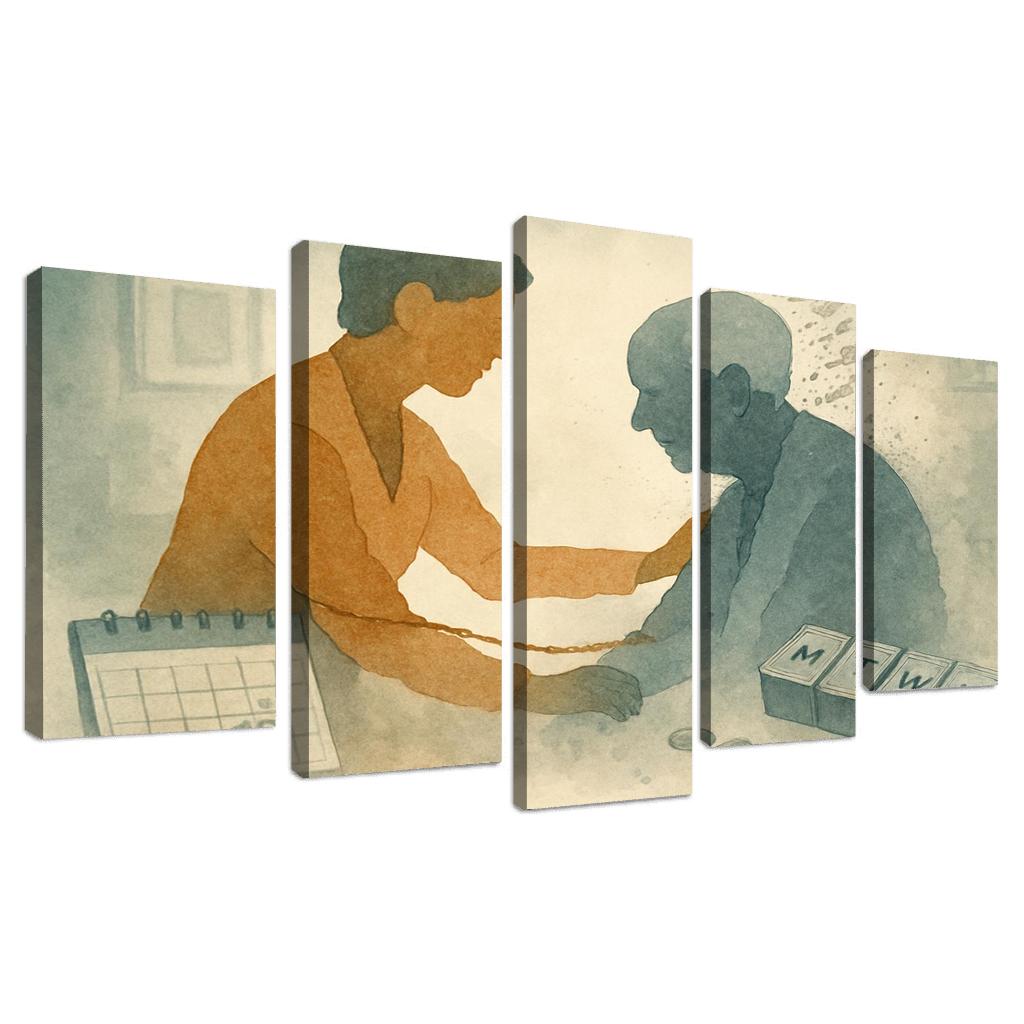 Memory In The Margins Art For Dementia Awareness And Caregiver Justice abstract paintings frame