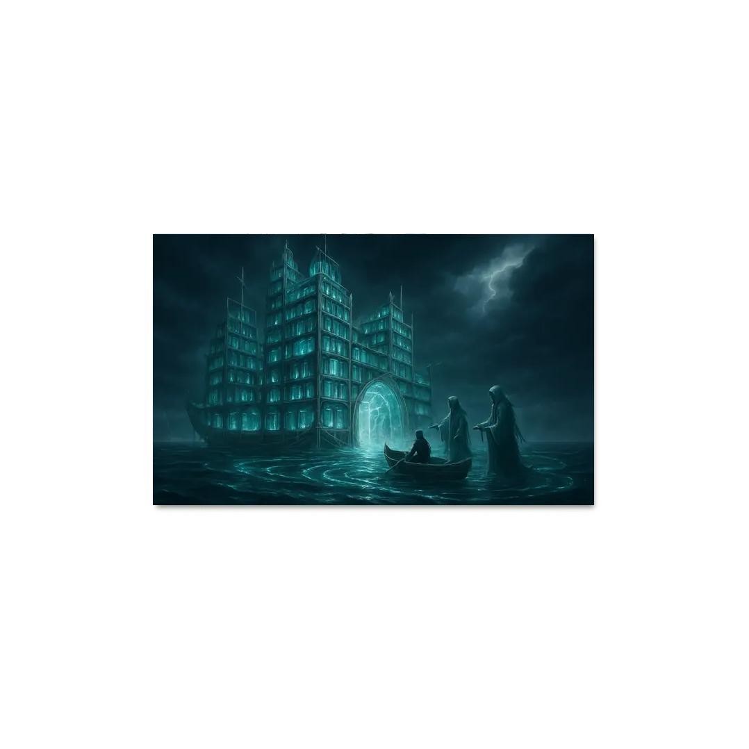 The Tideglass Archives A Library That Floats Between Oceans And Time modern paintings frame