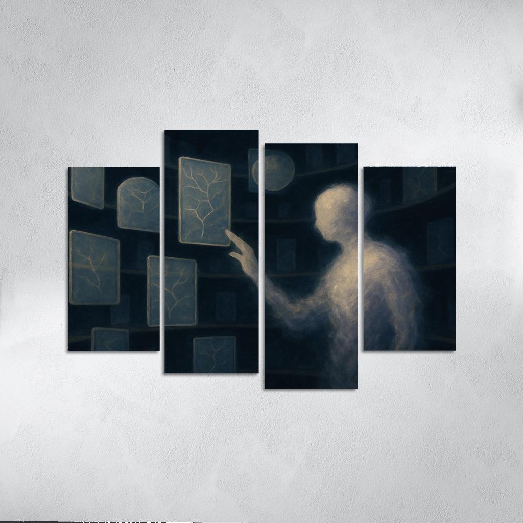 The Archive Of Unspoken Decisions abstract paintings frame