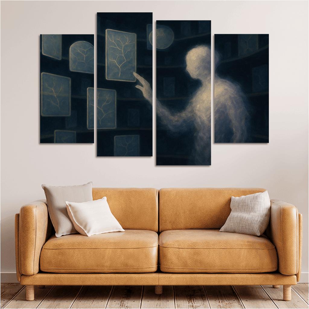 The Archive Of Unspoken Decisions abstract paintings frame
