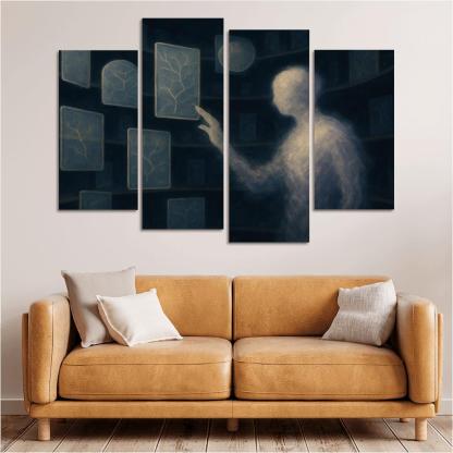 The Archive Of Unspoken Decisions abstract paintings frame