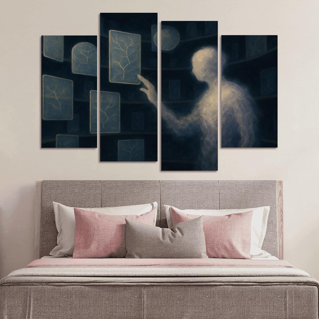 The Archive Of Unspoken Decisions abstract paintings frame