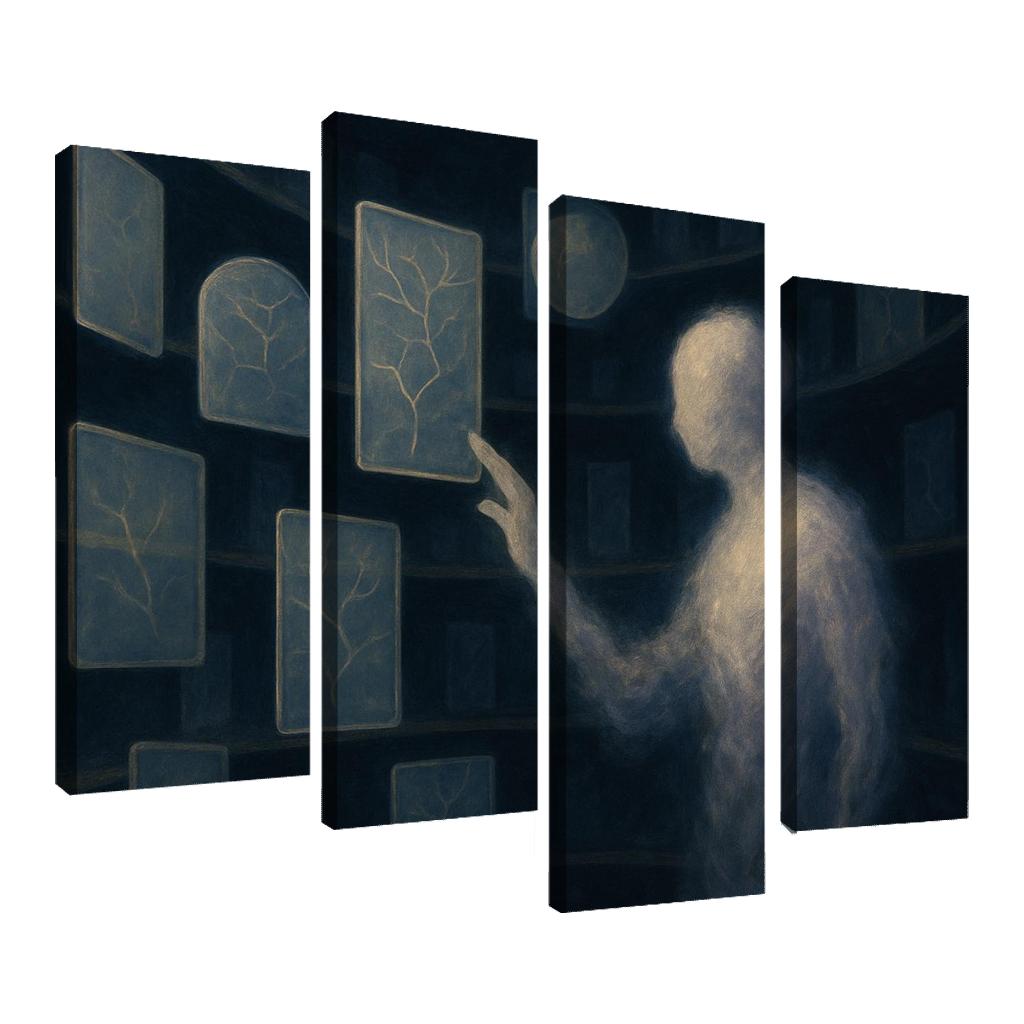 The Archive Of Unspoken Decisions abstract paintings frame