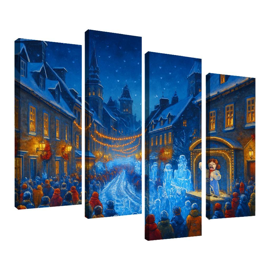 Quebec Winter Carnival Quebec City Canada abstract paintings frame