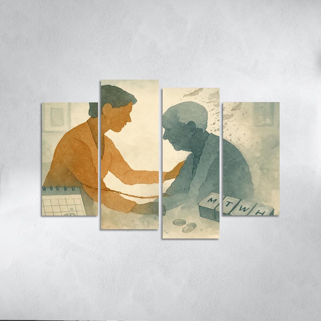 Memory In The Margins Art For Dementia Awareness And Caregiver Justice abstract paintings frame