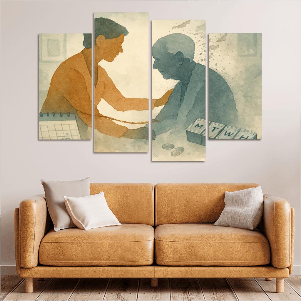 Memory In The Margins Art For Dementia Awareness And Caregiver Justice abstract paintings frame