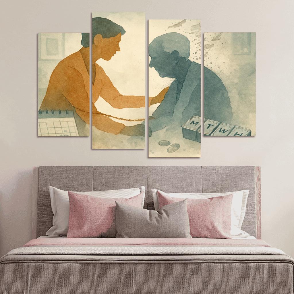 Memory In The Margins Art For Dementia Awareness And Caregiver Justice abstract paintings frame
