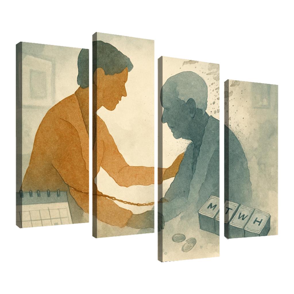 Memory In The Margins Art For Dementia Awareness And Caregiver Justice abstract paintings frame