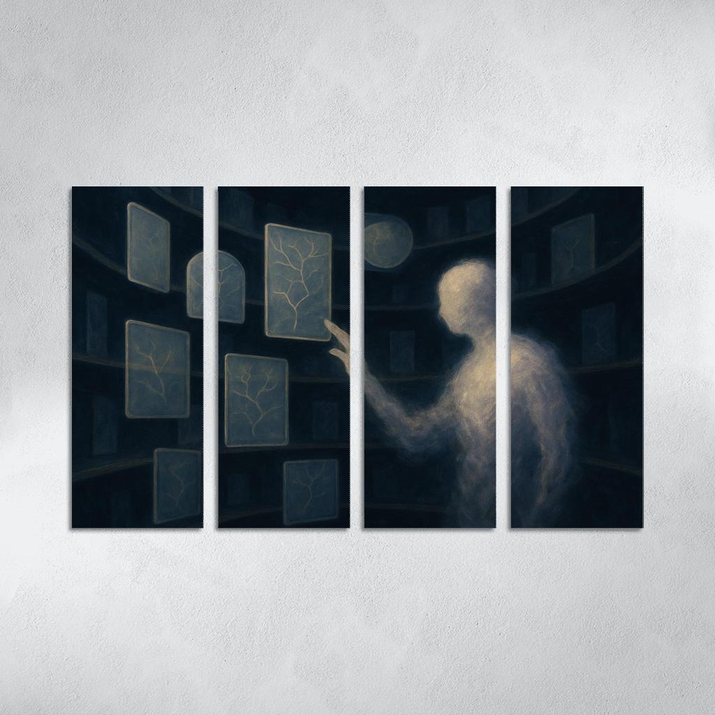 The Archive Of Unspoken Decisions abstract paintings frame