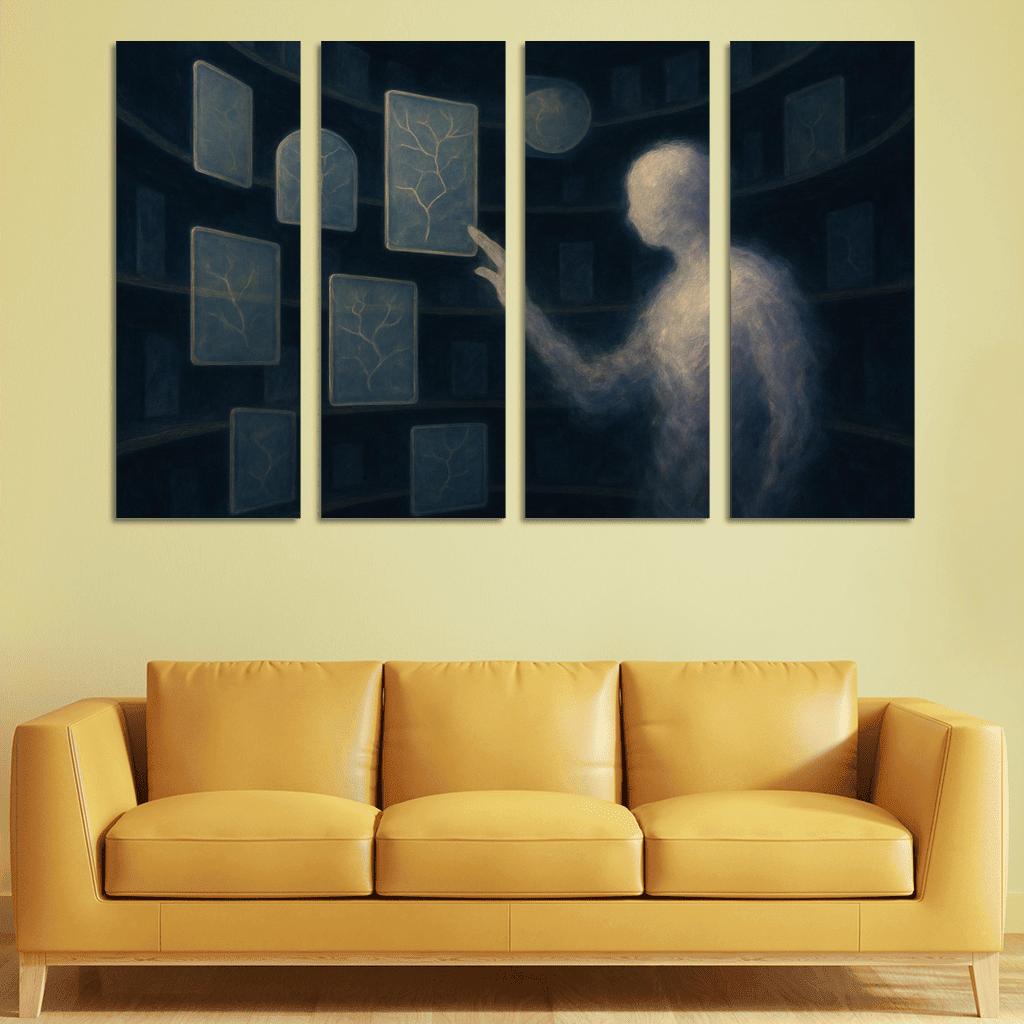 The Archive Of Unspoken Decisions abstract paintings frame