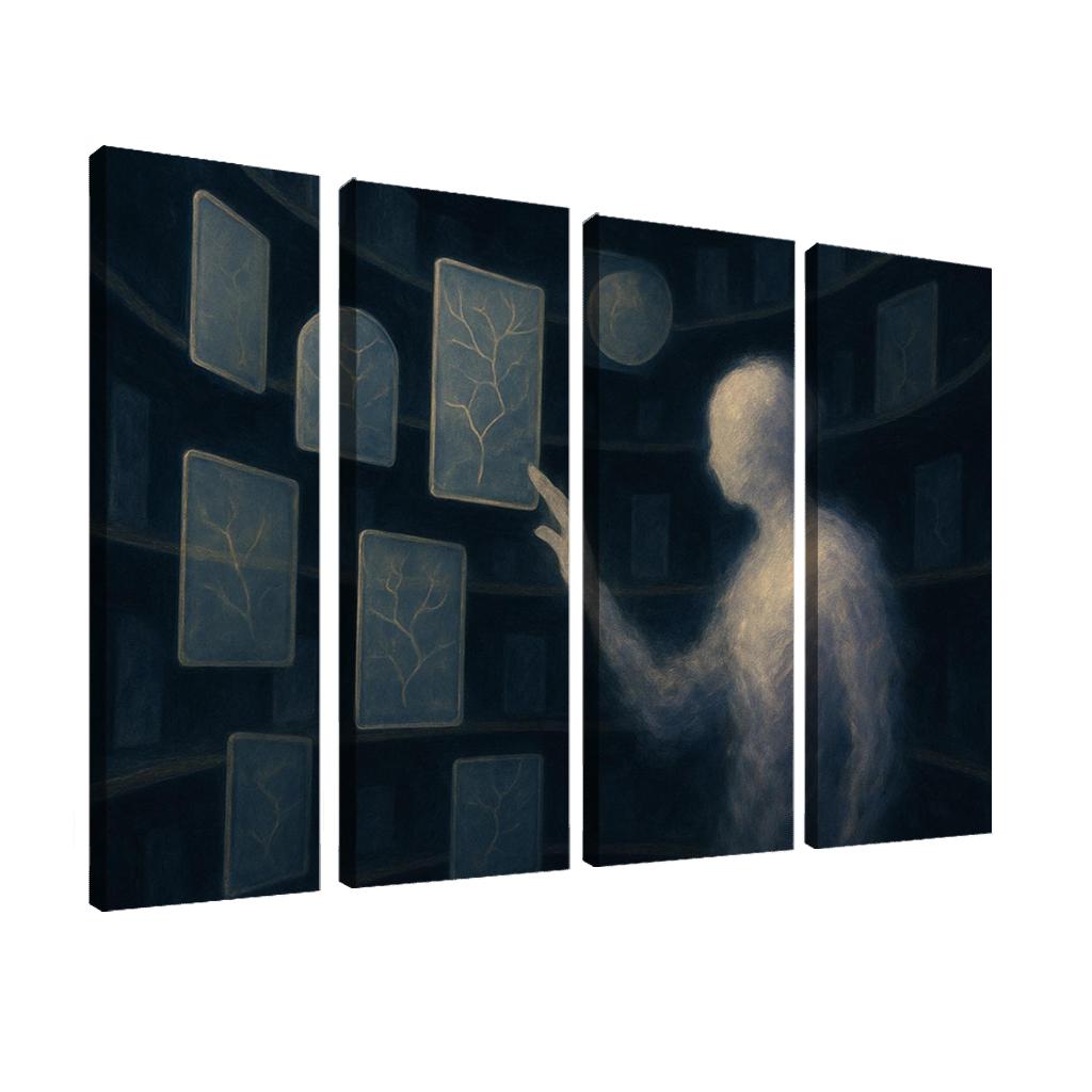 The Archive Of Unspoken Decisions abstract paintings frame
