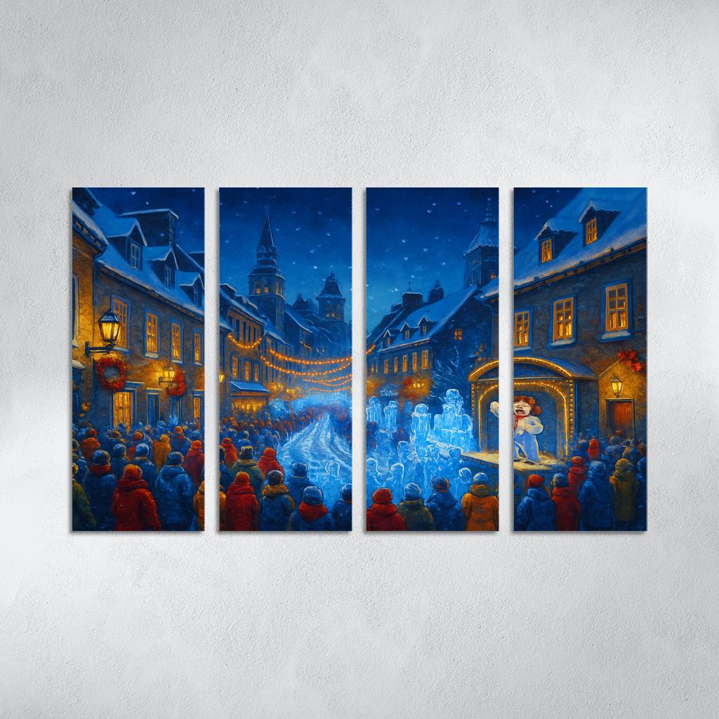 Quebec Winter Carnival Quebec City Canada abstract paintings frame