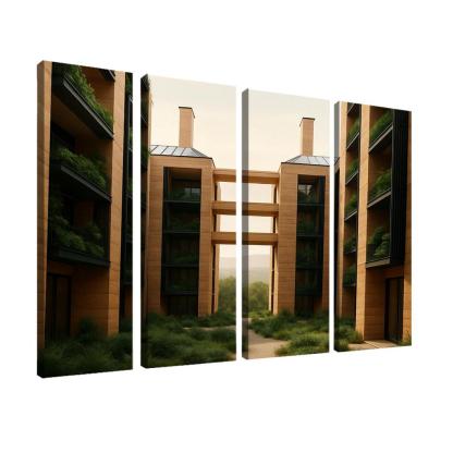 Carbon Negative Rammed Earth Atrium Towers one-piece frames