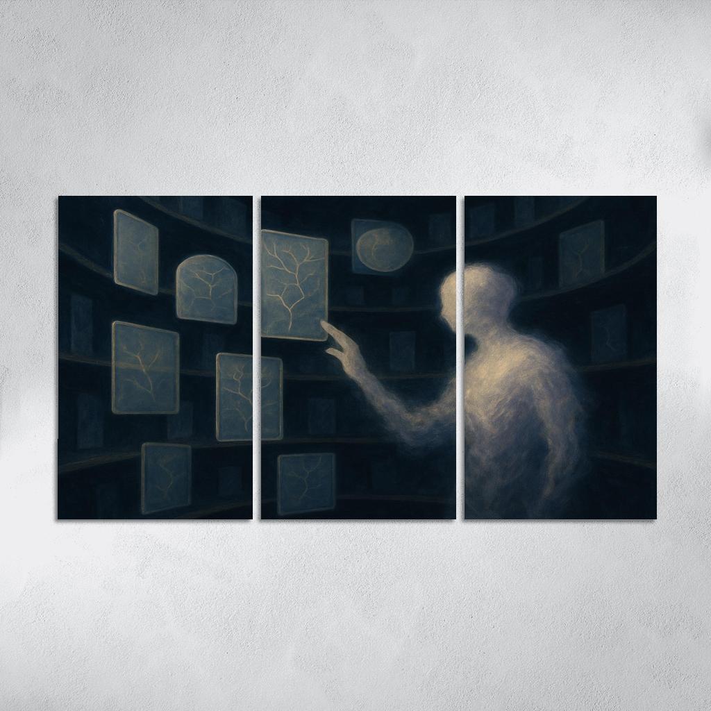 The Archive Of Unspoken Decisions abstract paintings frame