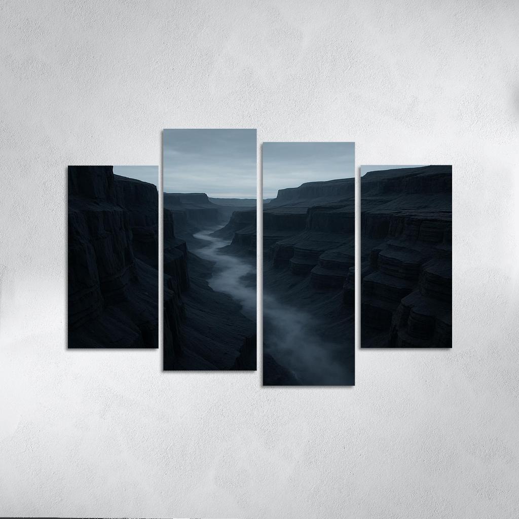 Silver Fog Rolling Through Basalt Canyon decor