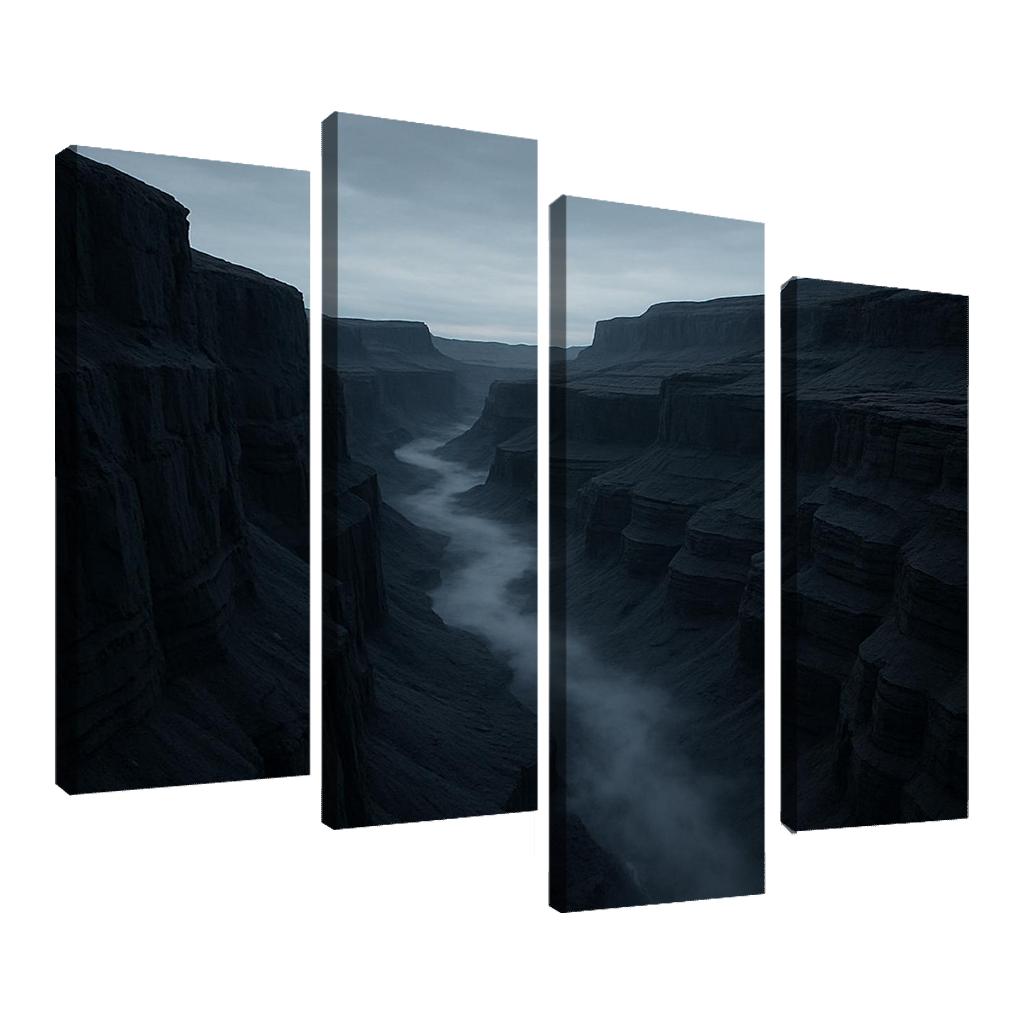 Silver Fog Rolling Through Basalt Canyon decor