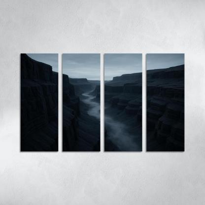 Silver Fog Rolling Through Basalt Canyon decor